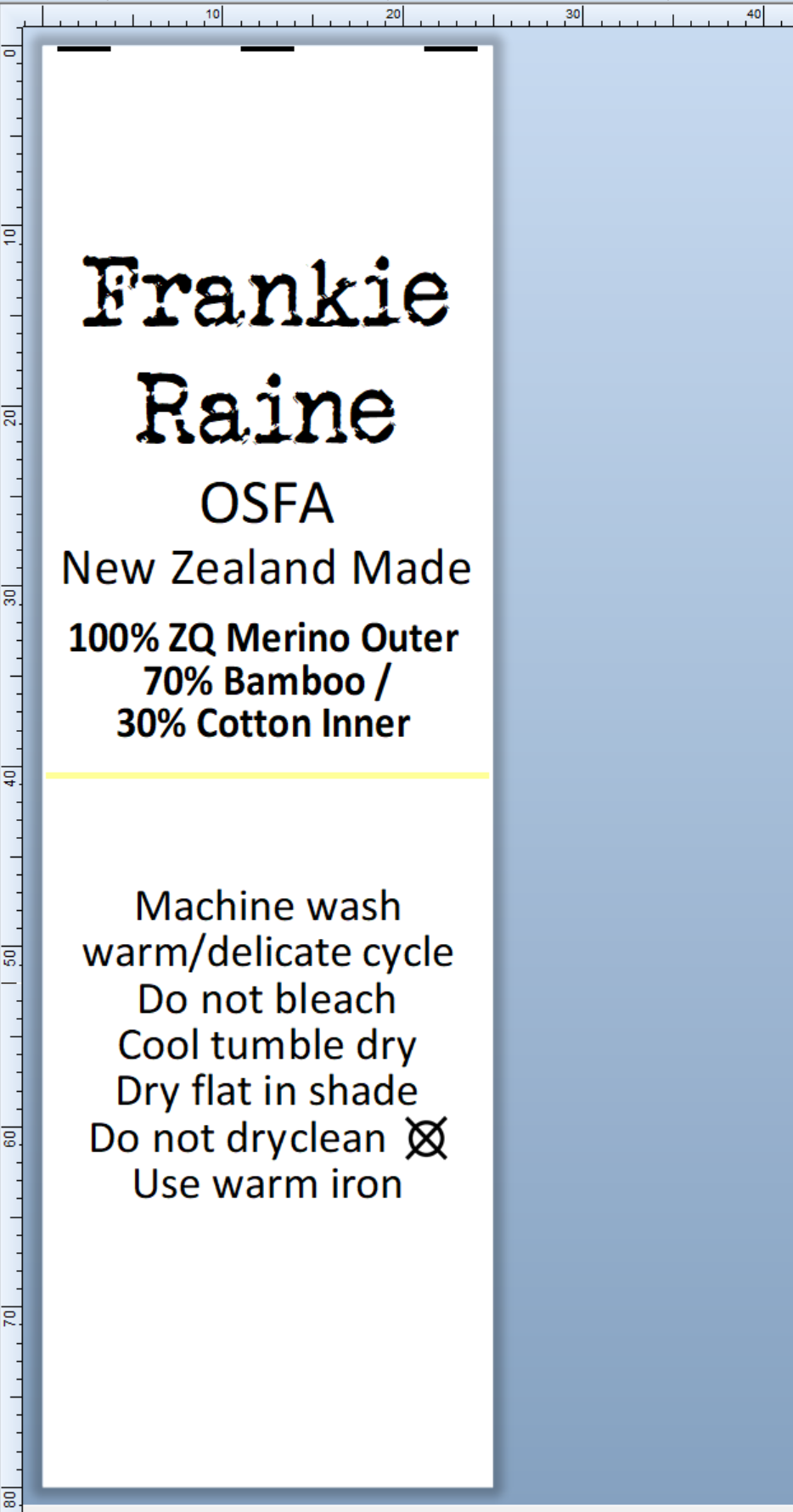 CUSTOM LABELS - Kate Batt