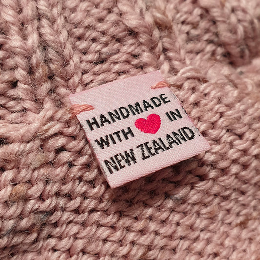 HANDMADE WITH ❤ IN NEW ZEALAND - WOVEN LABELS