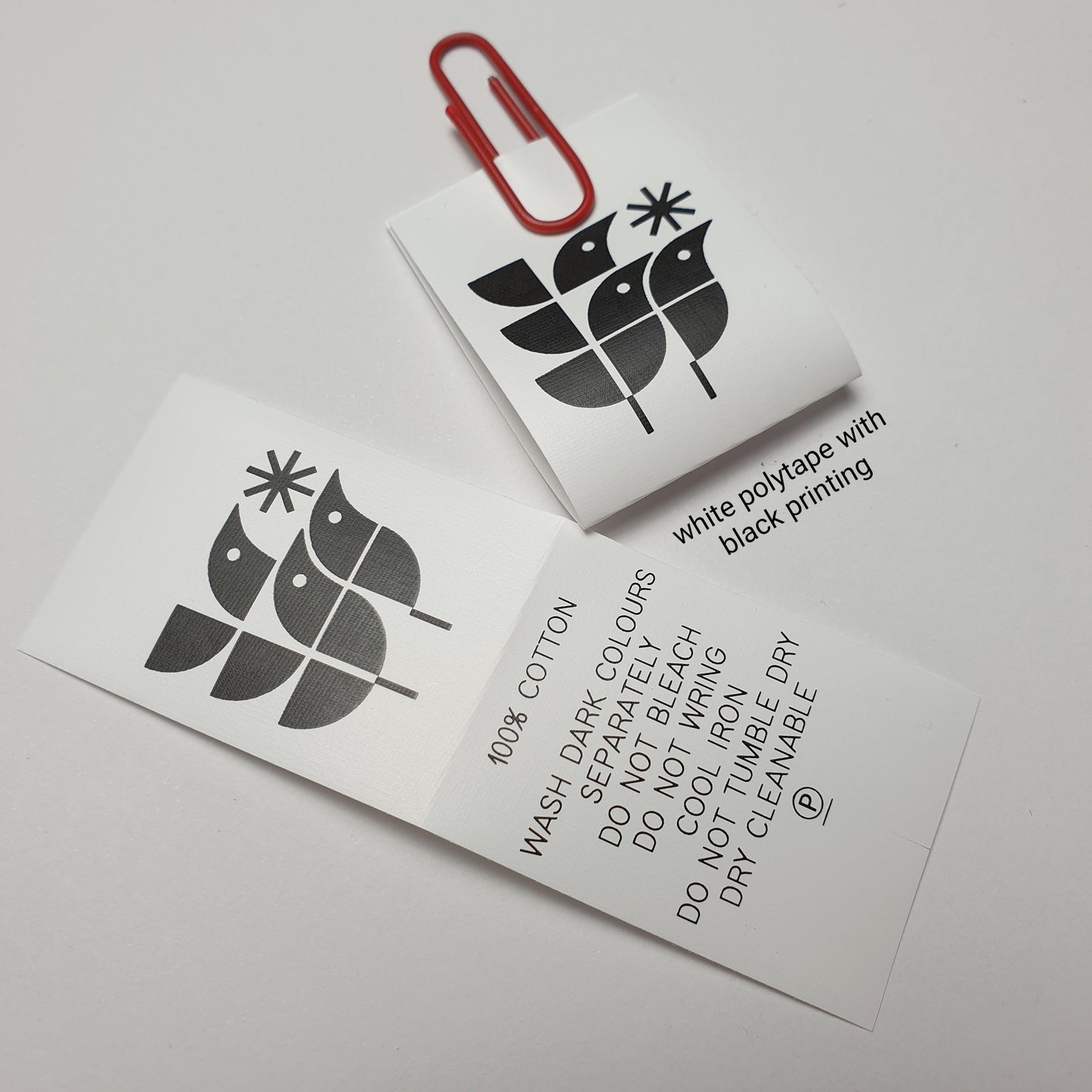 ~POLY TAPE - STANDARD PRINT - FABRIC LABELS