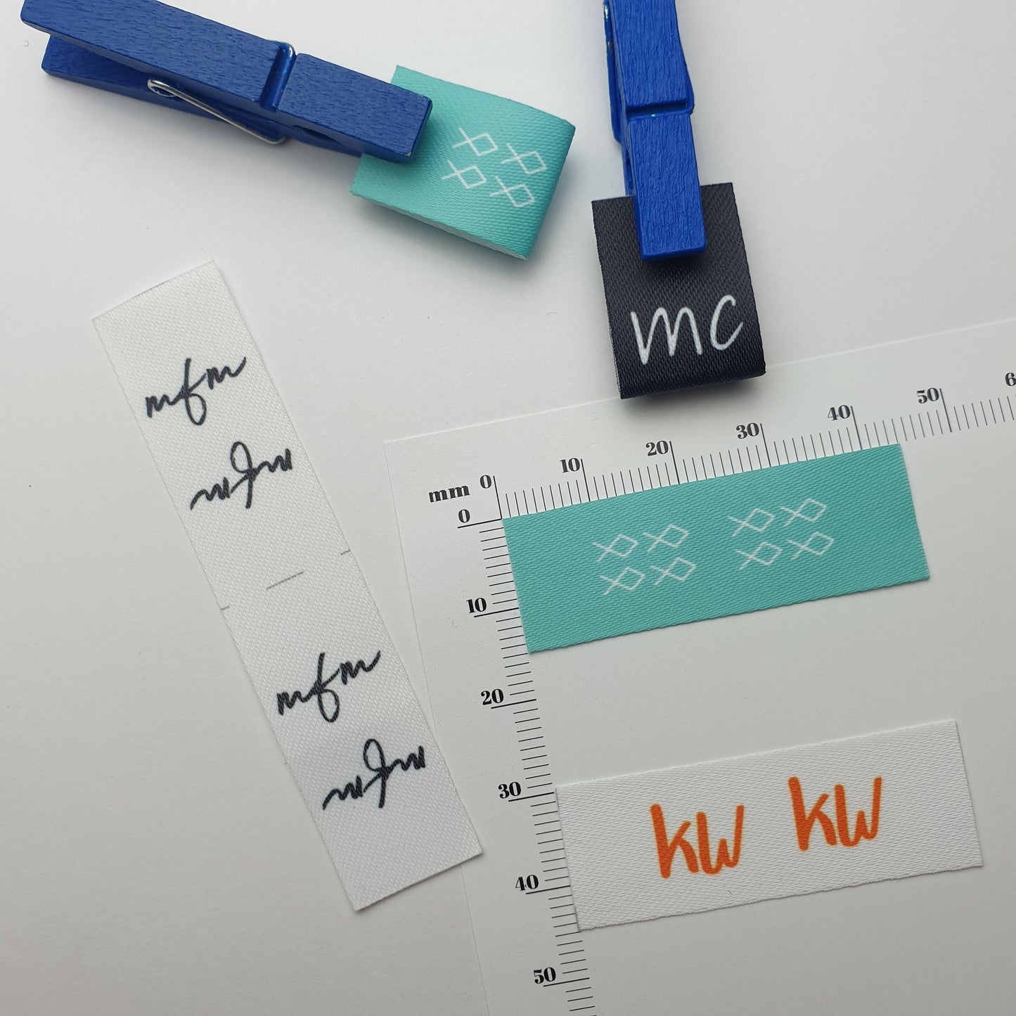 ~SOFT TWILL - PERMANENT PRINT - FABRIC LABELS