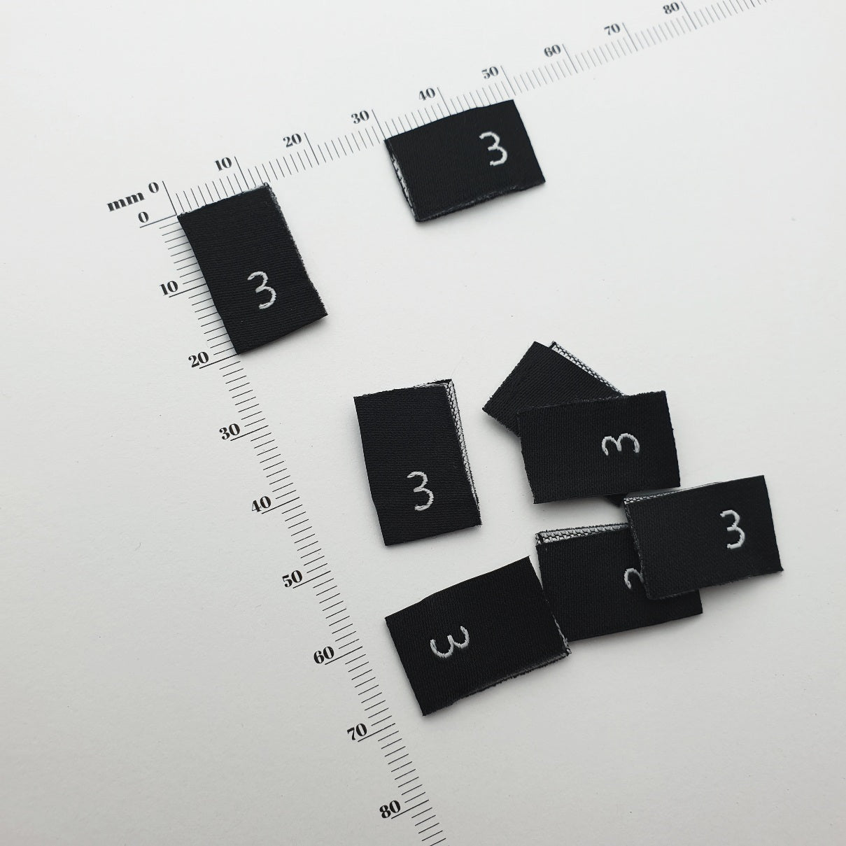 SIZE PIPS - WOVEN LABELS