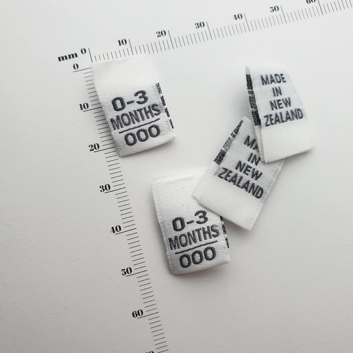 SIZE PIPS - WOVEN LABELS