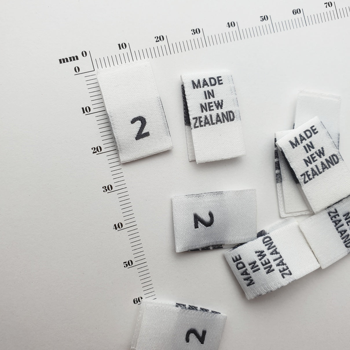 SIZE PIPS - WOVEN LABELS