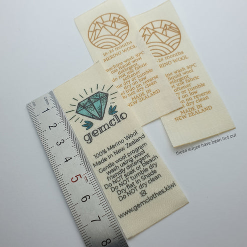 Lightweight unbleached polyester/cotton / 29mm / REGULAR - Between 45-84mm per label (23-42mm folded height)