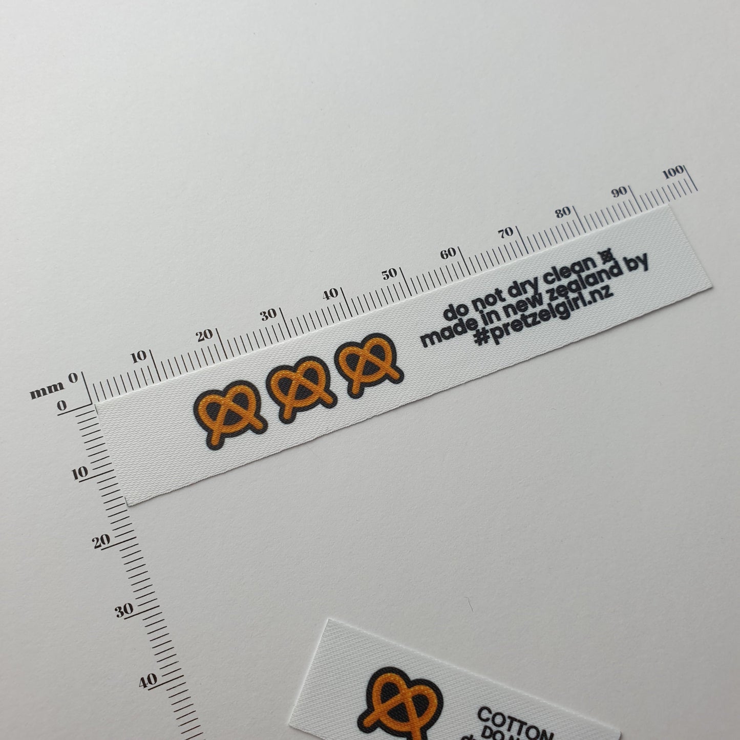 #03ST - SOFT TWILL LABELS WITH LOGO &/OR INFO