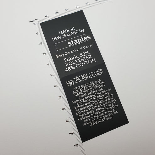 Black Polytape / 40mm / XL - Between 85-120mm per label (43-60mm folded height)